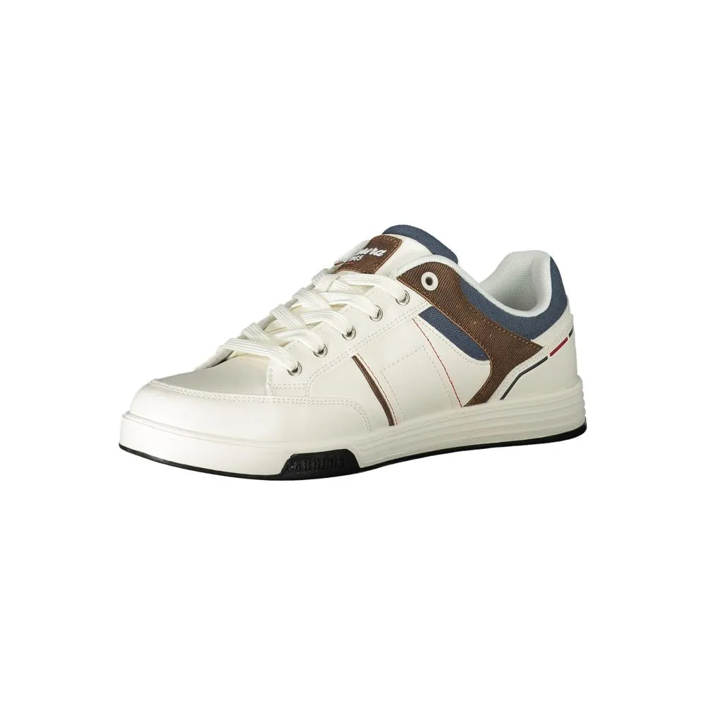 Carrera White Polyester Sneaker