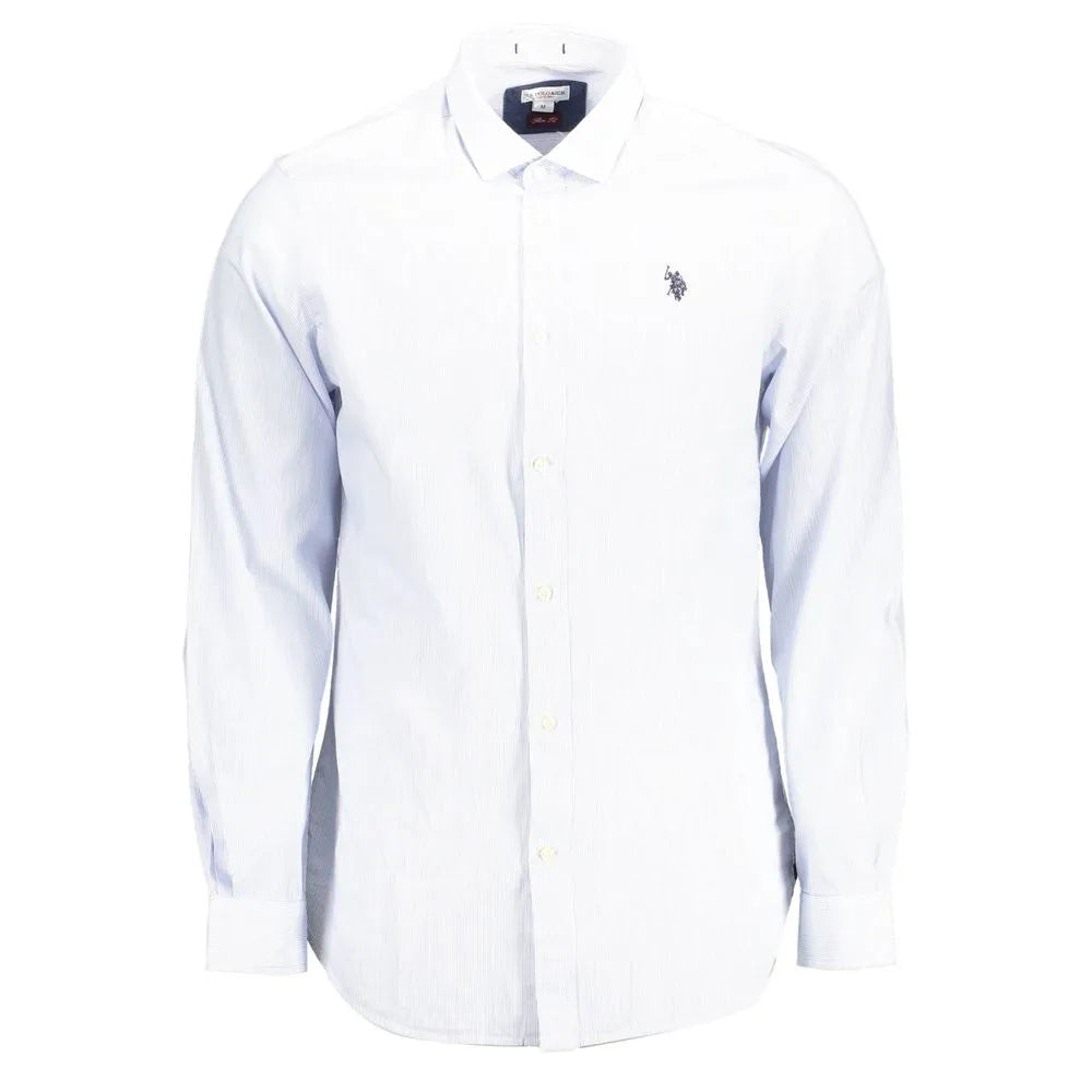 U.S. POLO ASSN. Slim Fit French Collar Embroidered Shirt