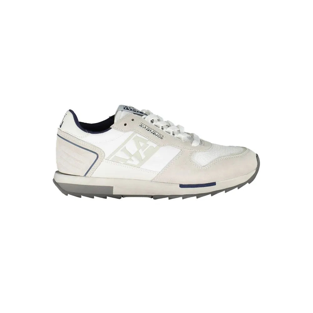 Napapijri Elegant White Laced Sports Sneakers