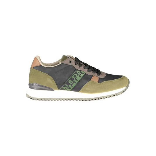 Napapijri Green Contrast Detail Lace-up Sneakers