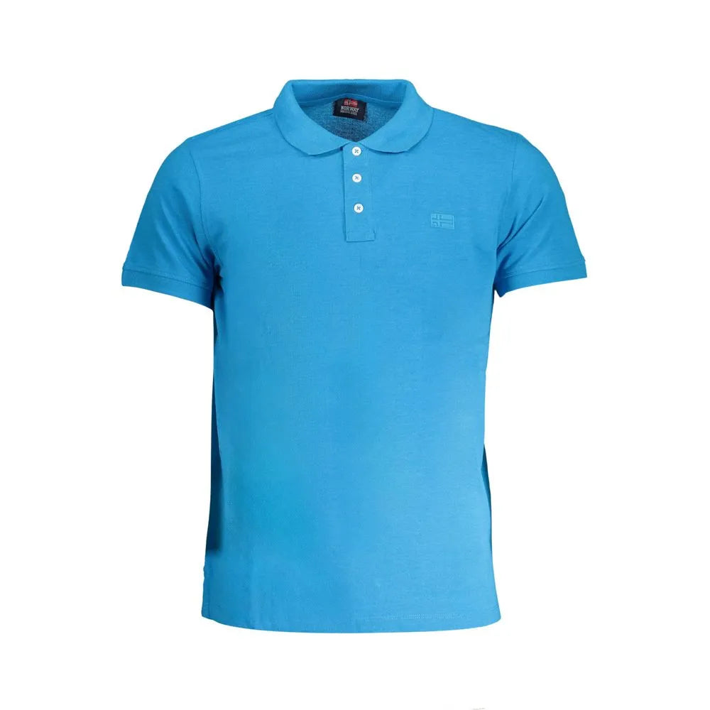 Norway 1963 Blue Cotton Polo Shirt