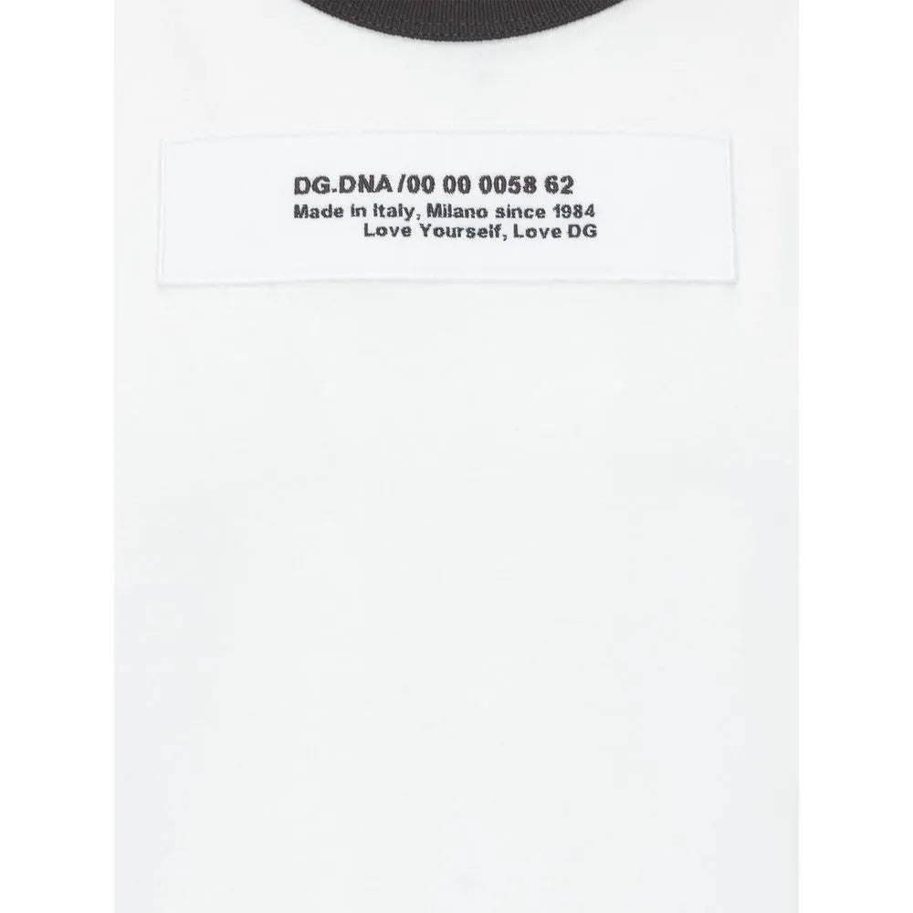 Dolce & Gabbana White Cotton T-Shirt