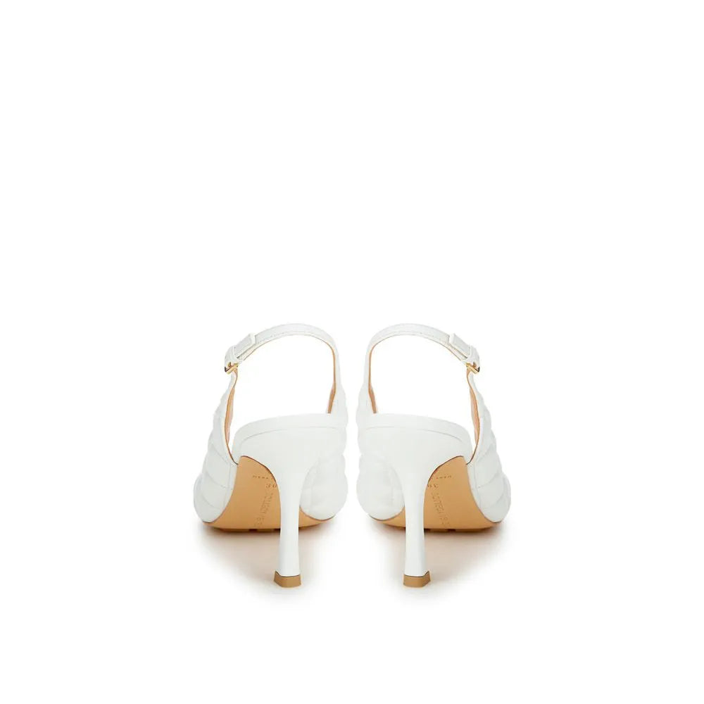 Bottega Veneta White Leather Sandal