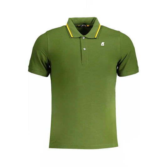 K-WAY Green Cotton Polo Shirt