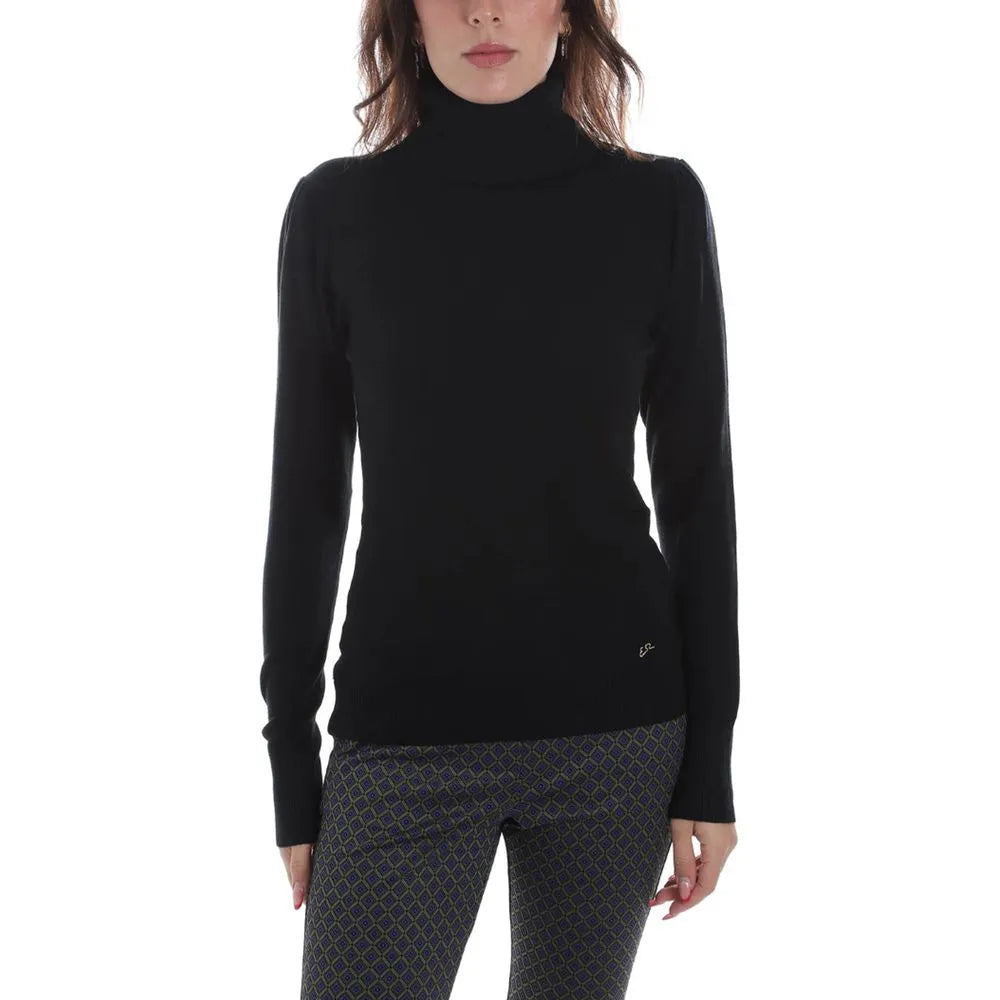 Yes Zee Black Viscose Sweater