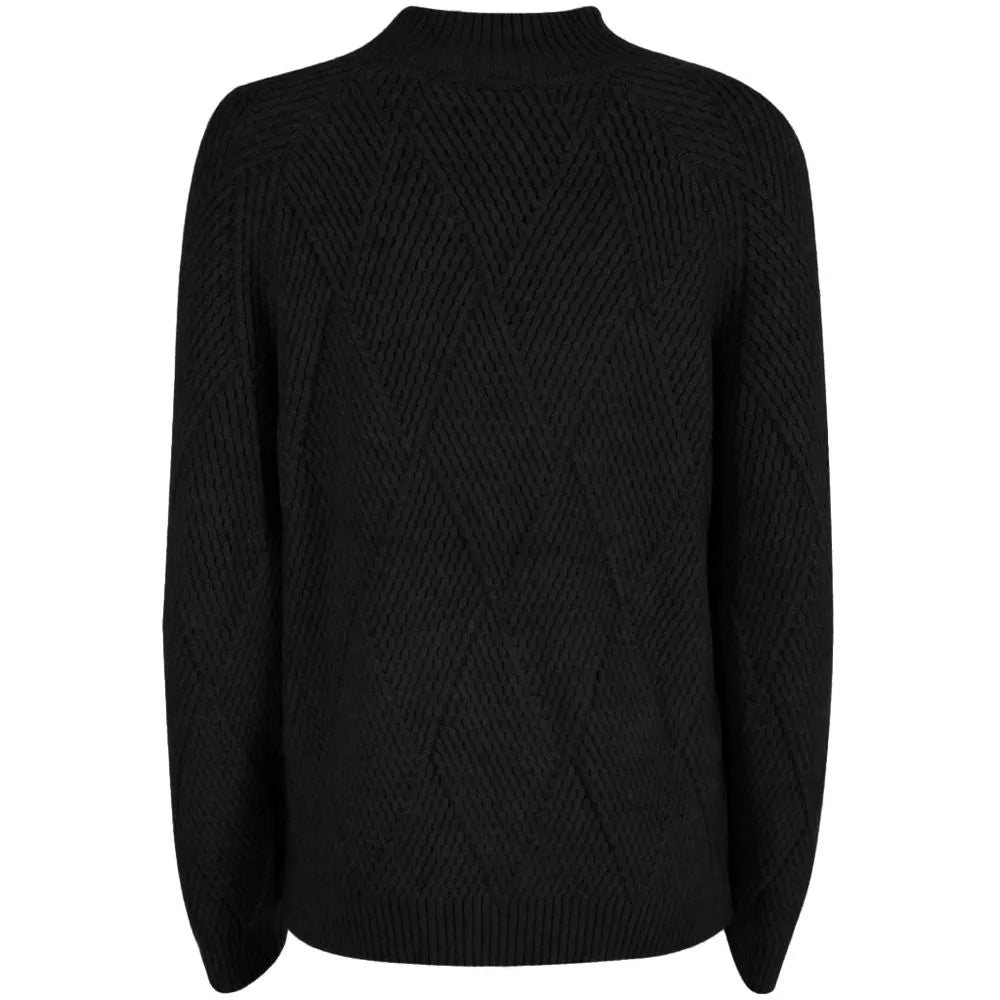 Yes Zee Black Acrylic Sweater