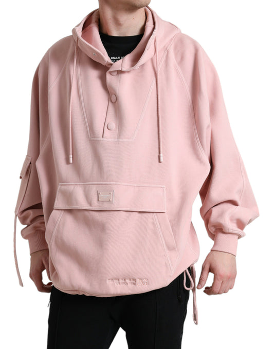 Dolce & Gabbana Elegant Pink Pullover Sweater with Hood