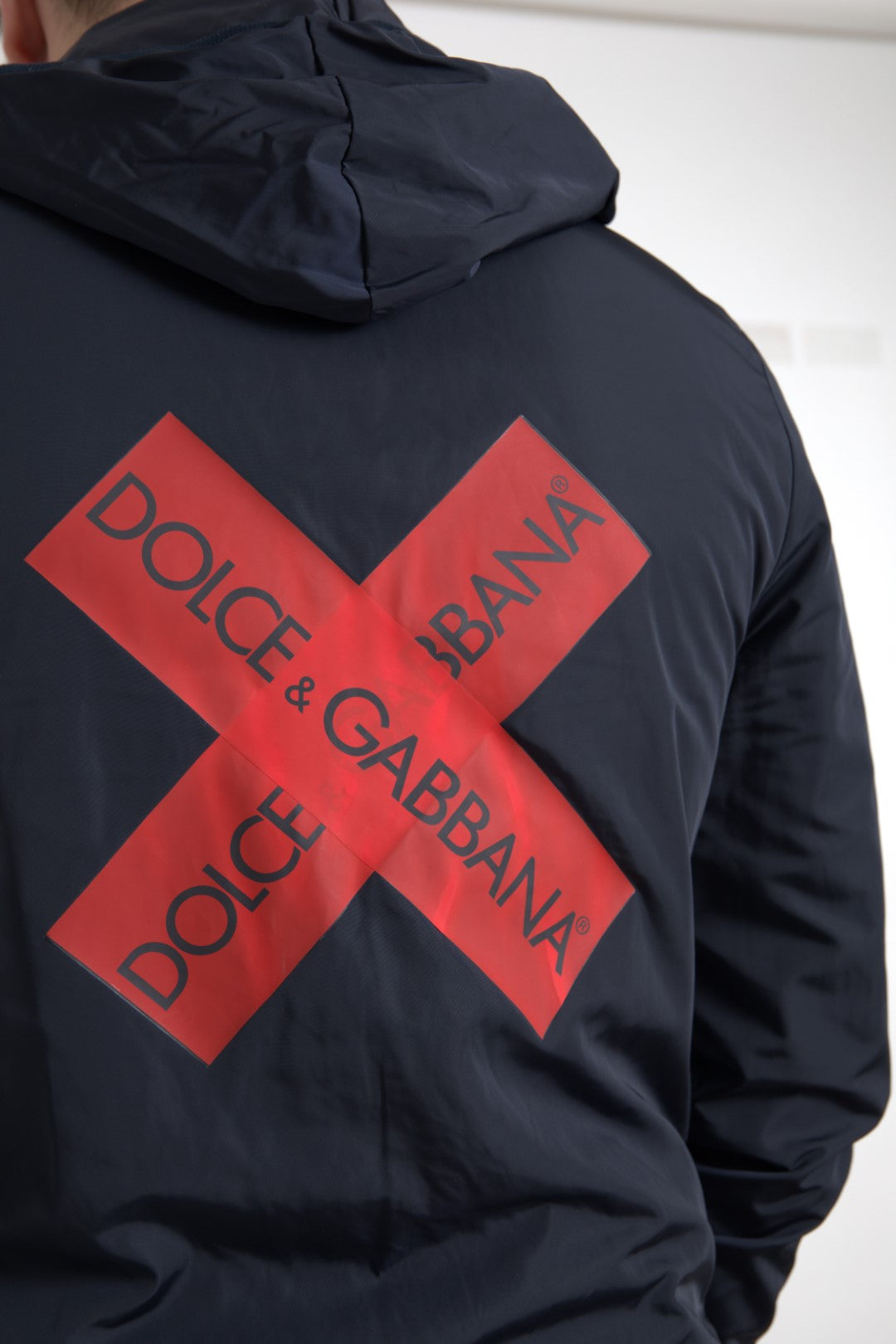 Dolce & Gabbana Elegant Blue Hooded Sweatshirt with Zip Closure