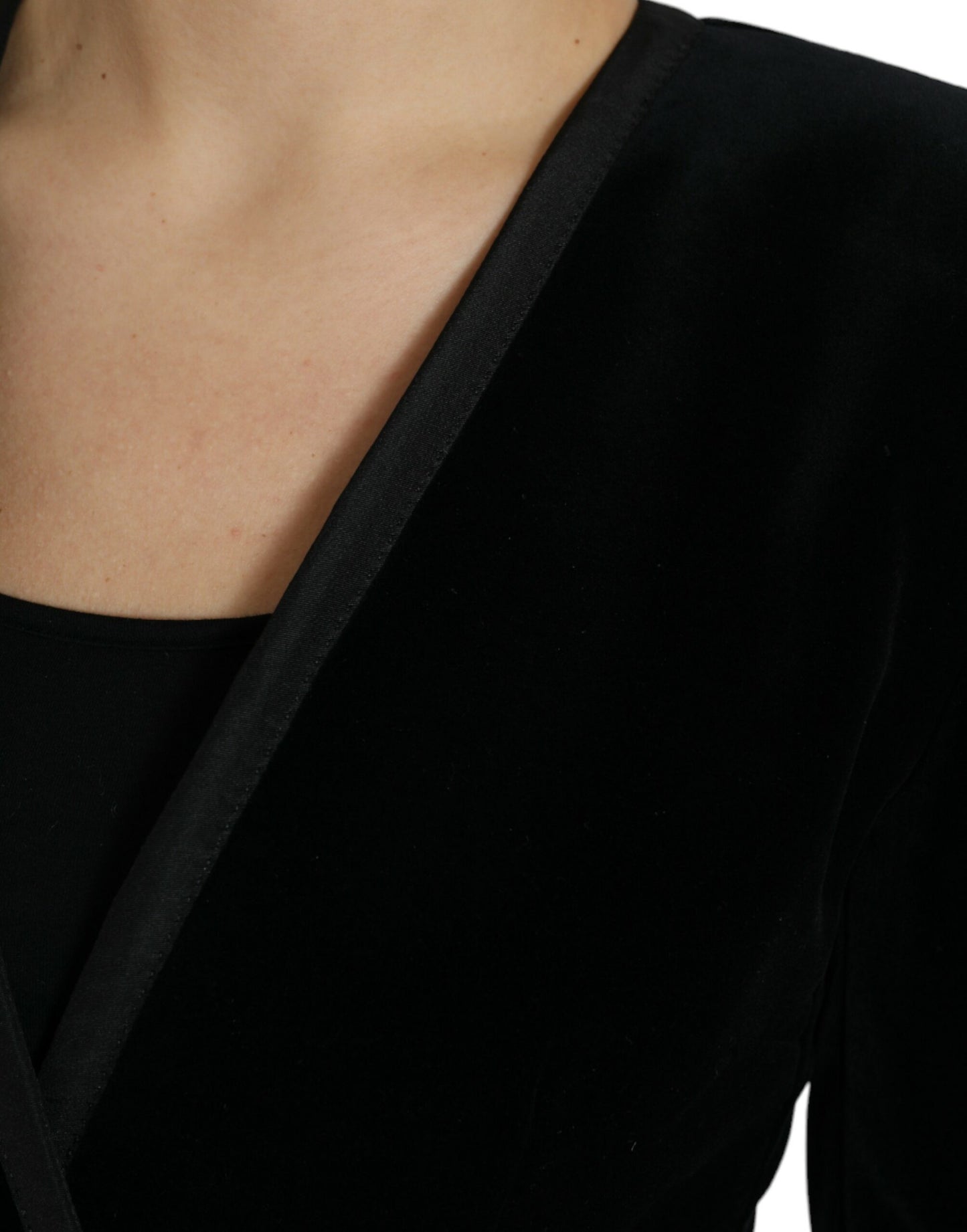Dolce & Gabbana Elegant Double Breasted Cotton-Silk Blazer