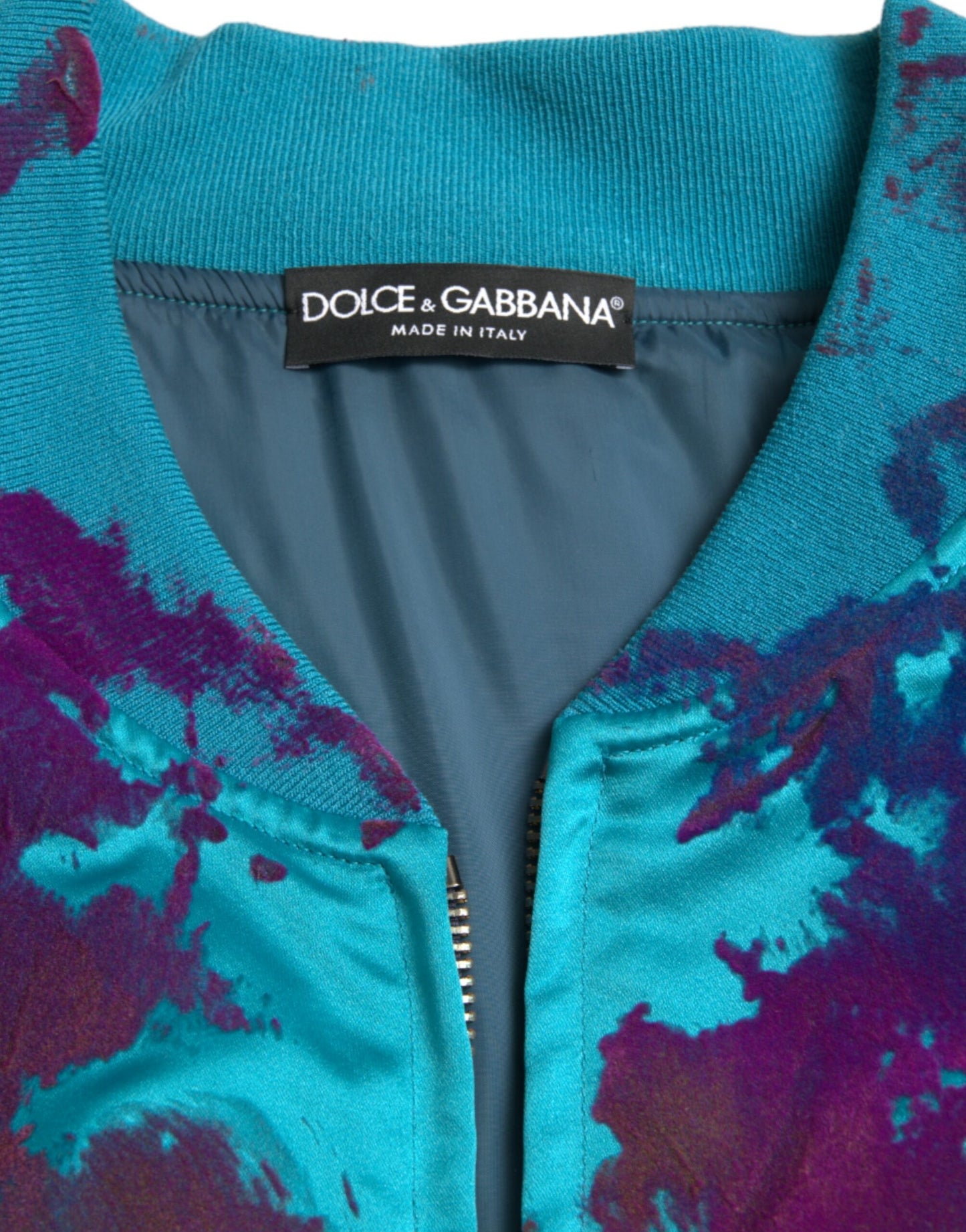 Dolce & Gabbana Multicolor Polyester Bomber Jacket