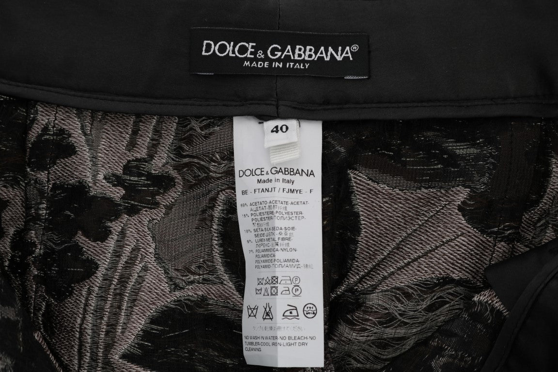 Dolce & Gabbana Elegant High-Waist Brocade Shorts