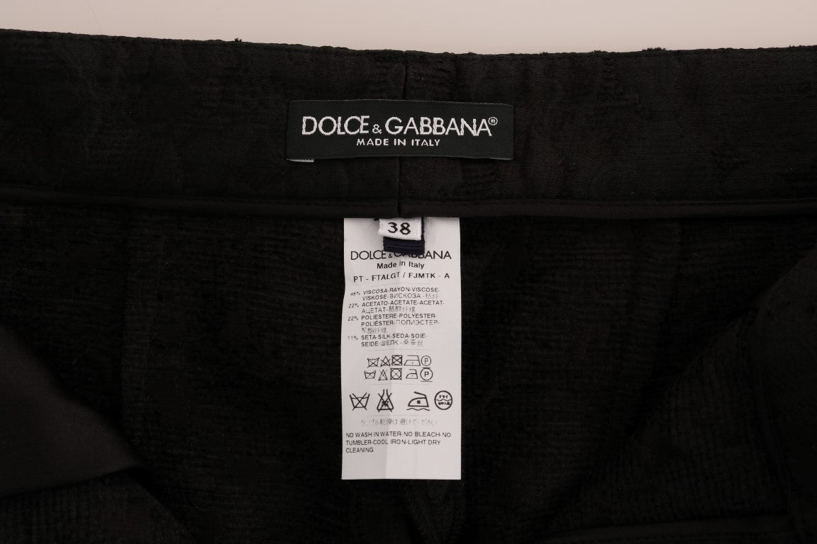 Dolce & Gabbana Elegant High Waist Capri Dress Pants
