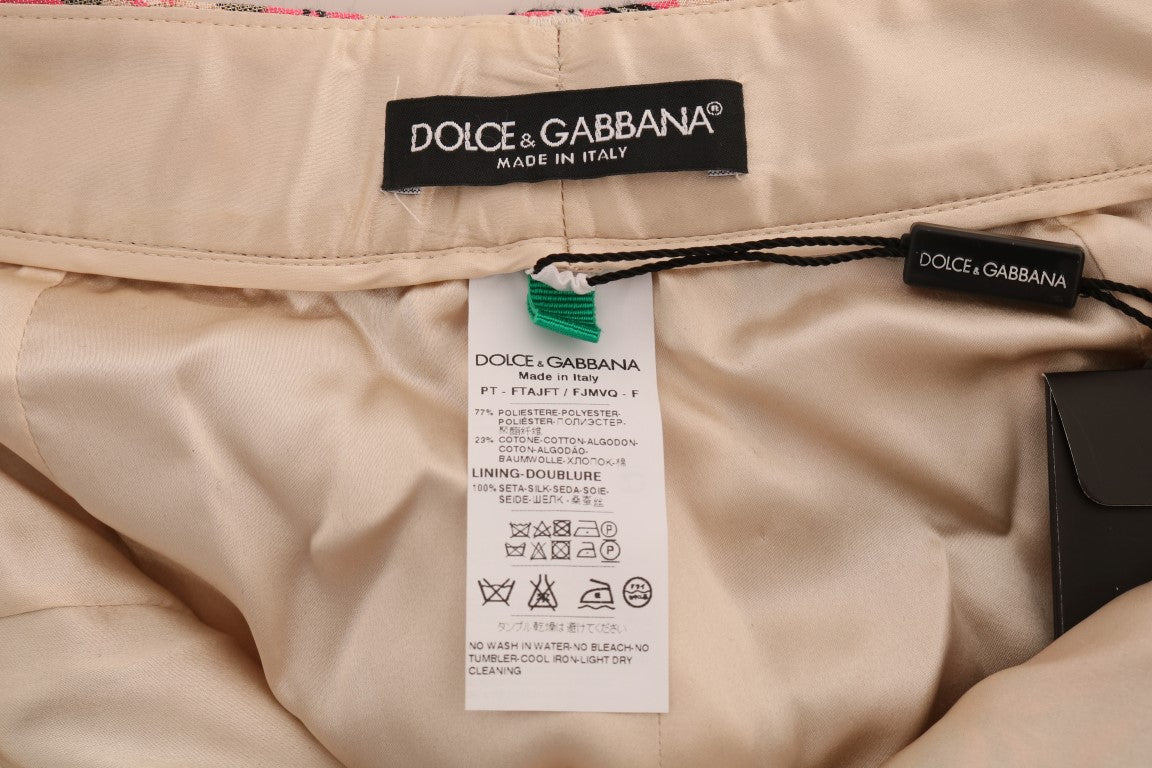 Dolce & Gabbana Elegant Floral Brocade Pants