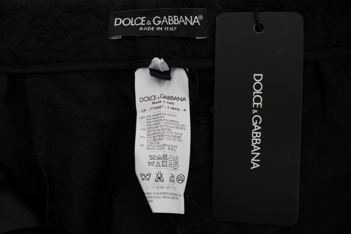 Dolce & Gabbana Elegant Floral Brocade Dress Shorts