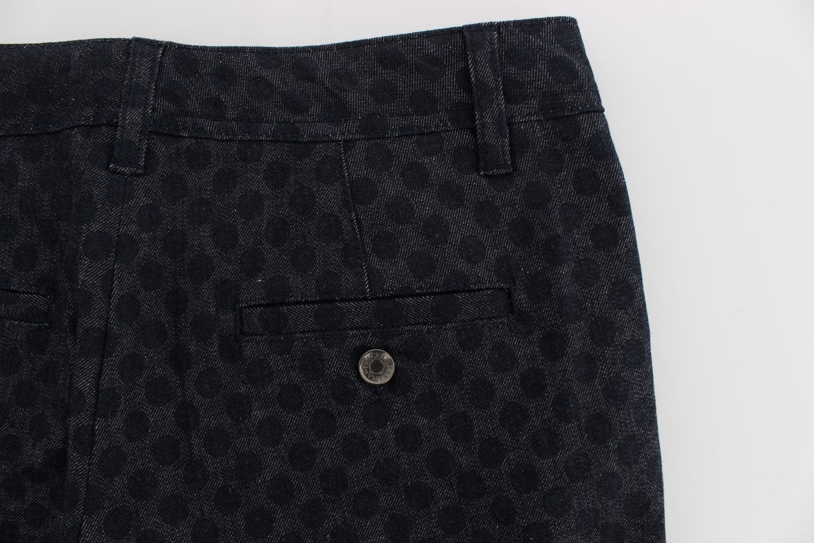 Dolce & Gabbana Chic Polka Dotted Capris Jeans
