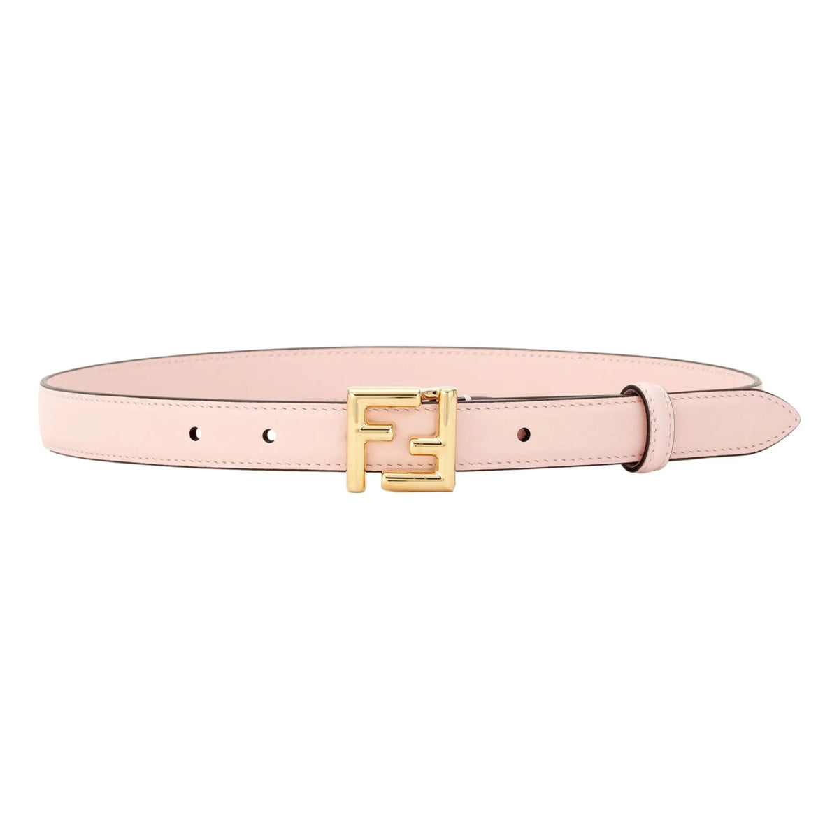 Fendi FF Confeto Pink Calfskin Leather Belt size 90