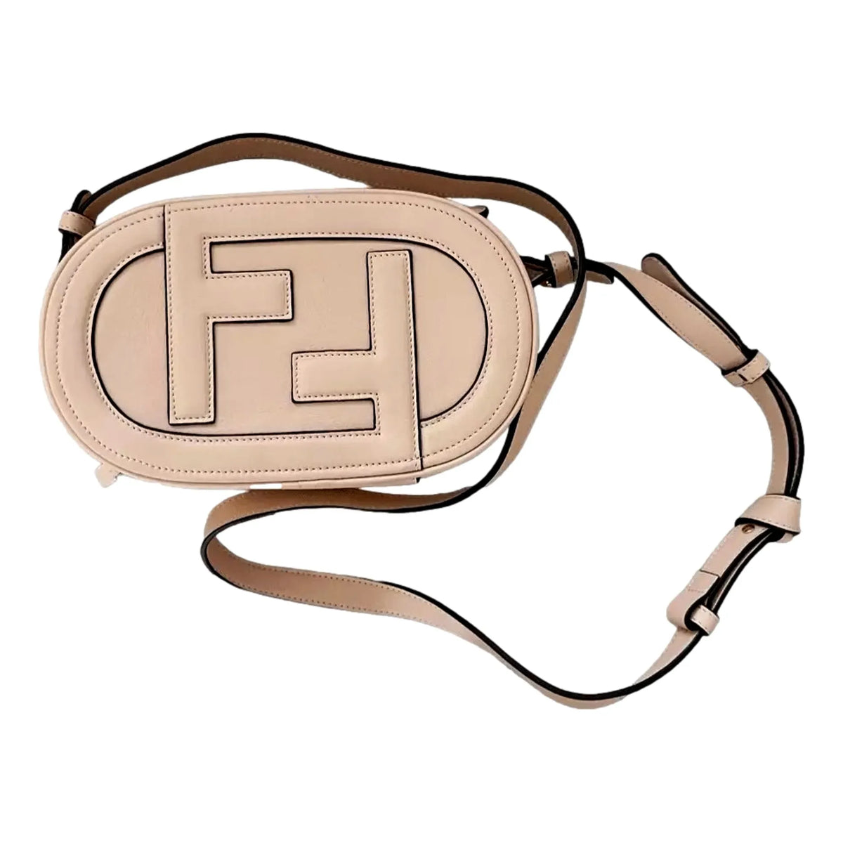 Fendi ‘O’Lock Mini’ Fendi Logo Light Rose Pink Shoulder and Crossbody Bag