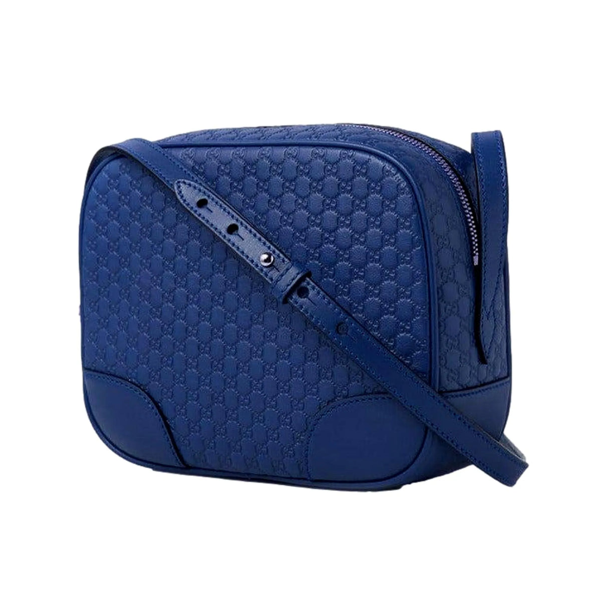 Gucci Bree Microguccissima Caspian Blue Leather Crossbody Bag