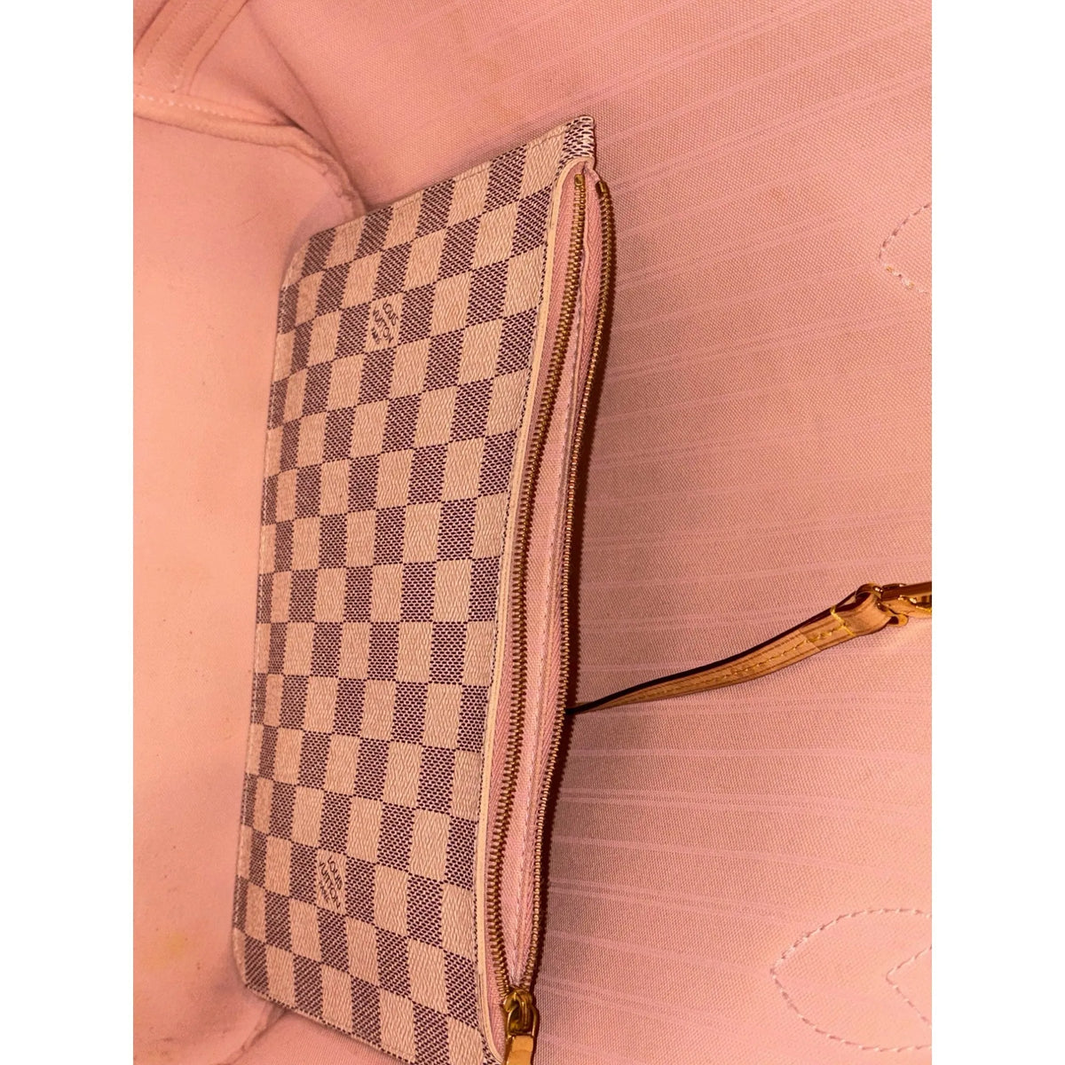 Louis Vuitton Ballerine Damier Azur White Neverfull MM Tote