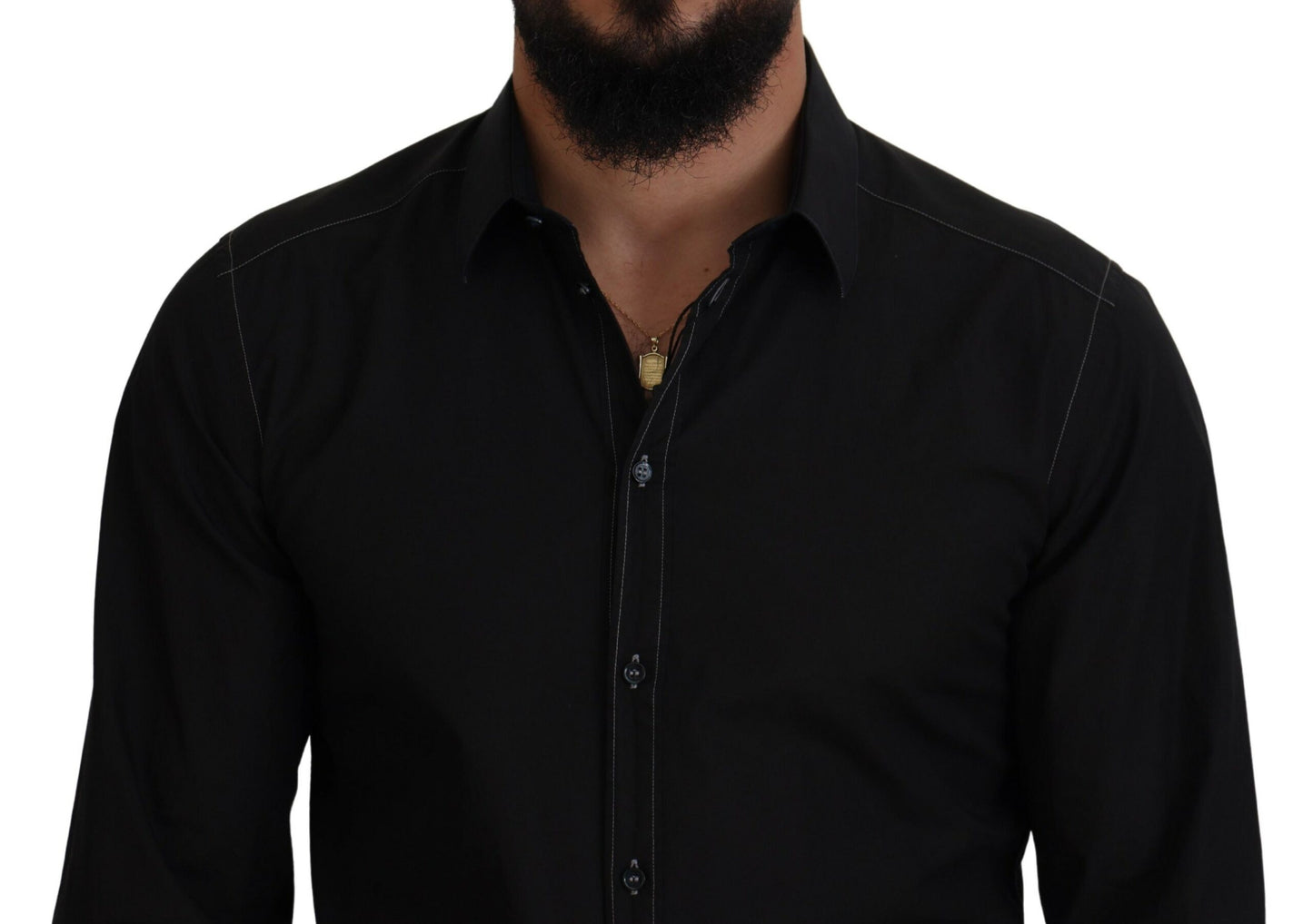 Dolce & Gabbana Elegant Black Formal Cotton Shirt