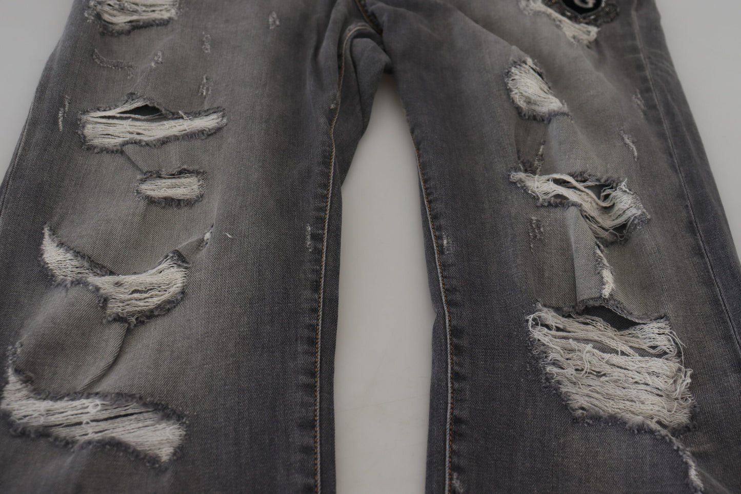 Dolce & Gabbana Elegant Gray Skinny Denim Jeans