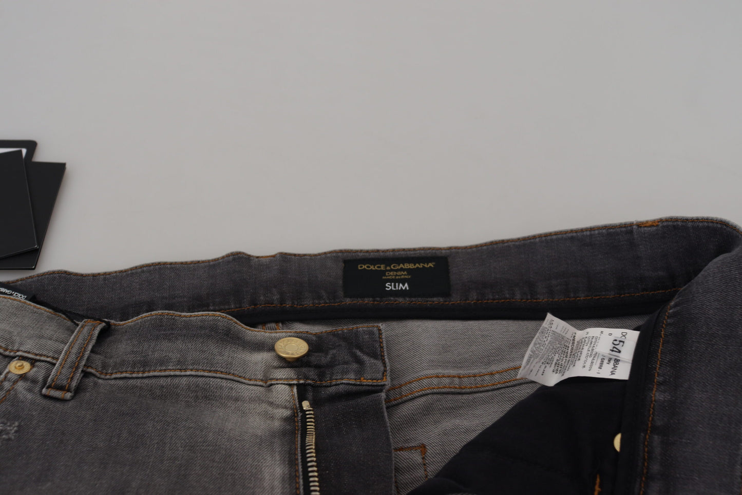Dolce & Gabbana Elegant Gray Skinny Denim Jeans