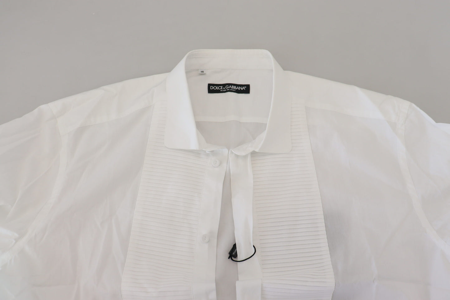 Dolce & Gabbana Exquisite White Cotton Formal Shirt
