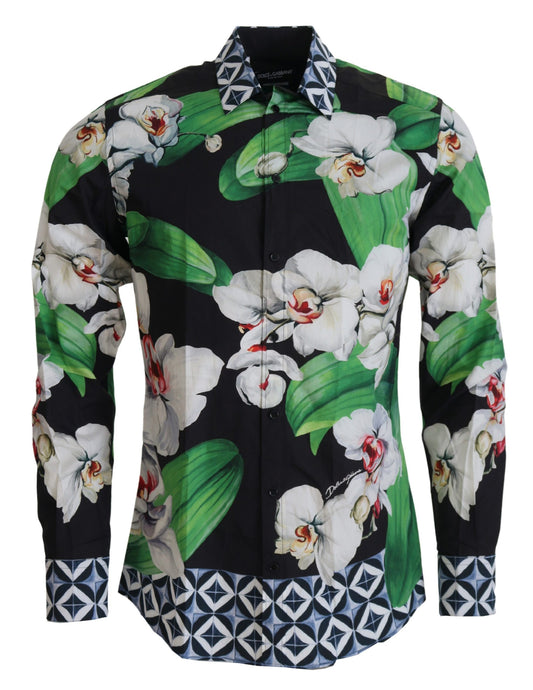 Dolce & Gabbana Floral Elegance Slim Fit Dress Shirt