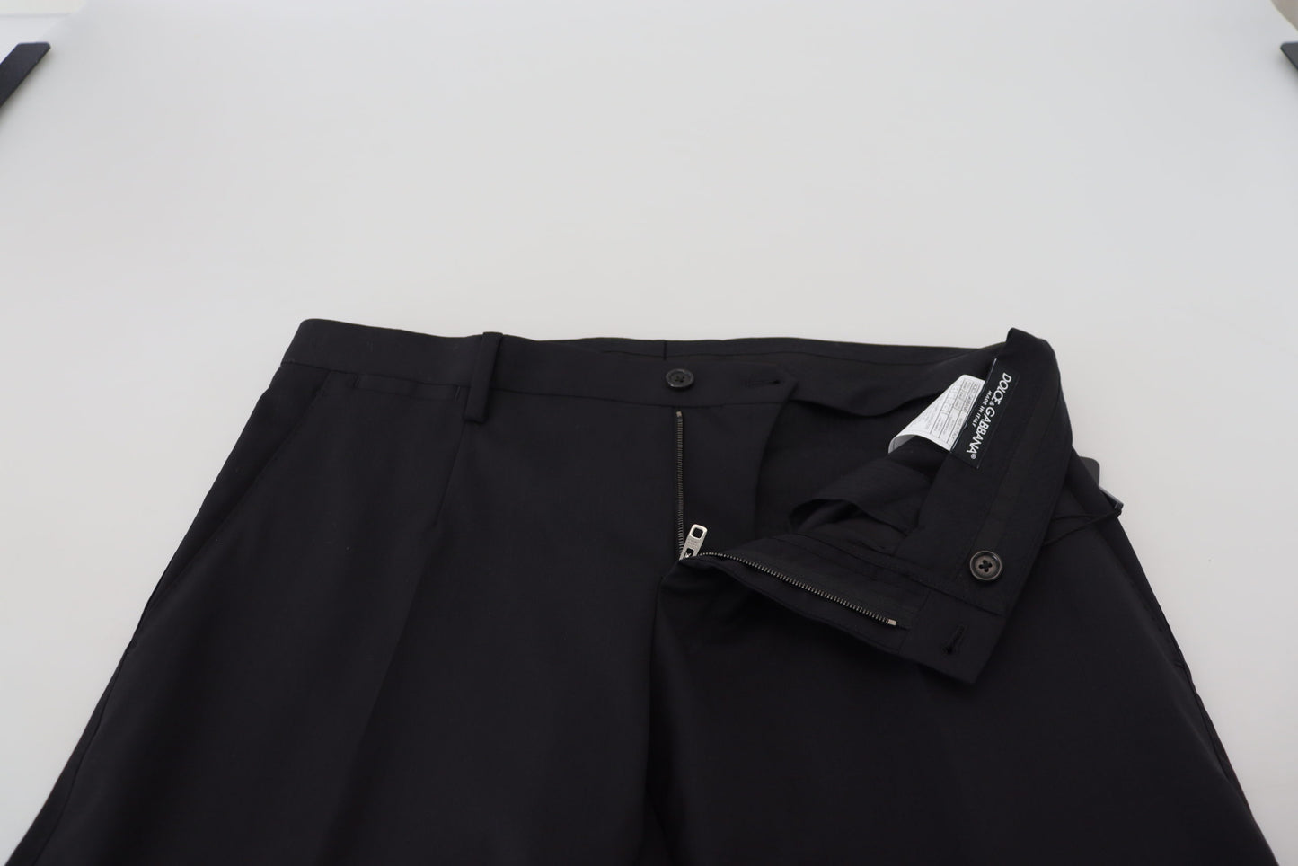 Dolce & Gabbana Elegant Black Wool Blend Trousers