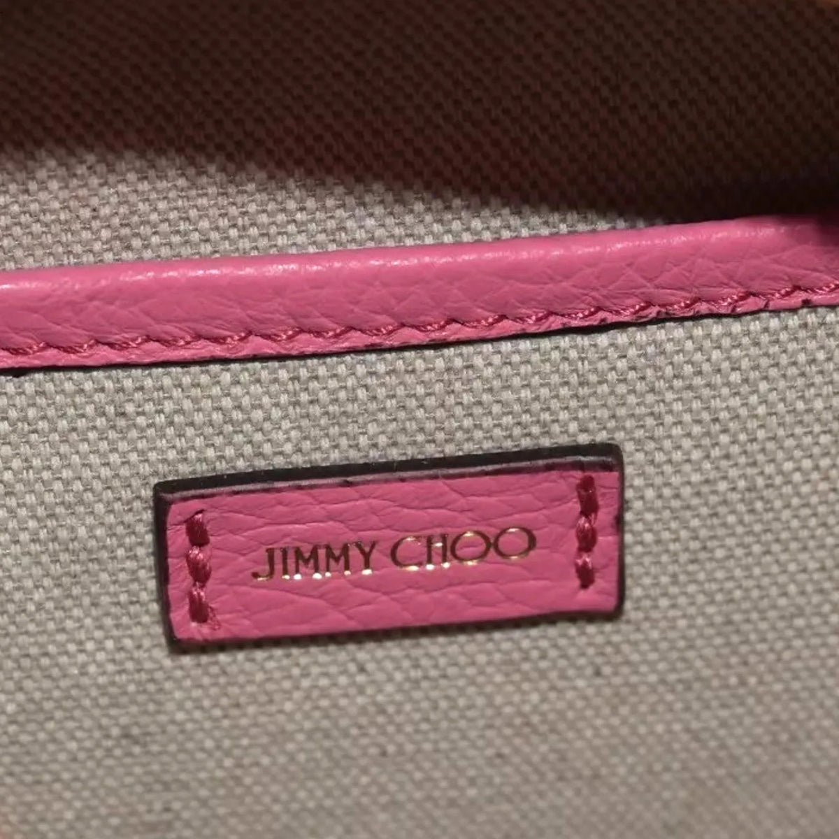 Jimmy Choo Peony Pink Leather Camera Crossbody Bag