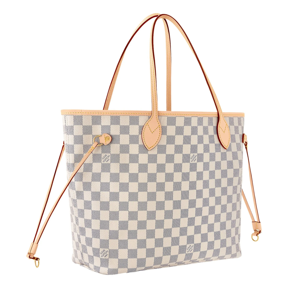 Louis Vuitton Ballerine Damier Azur White Neverfull MM Tote