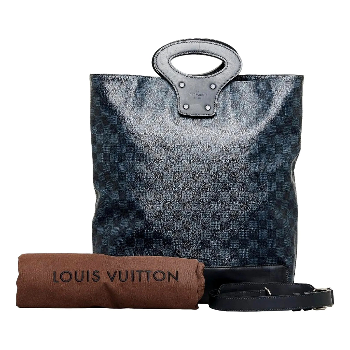 Louis Vuitton North South Tote Damier Cobalt - Black