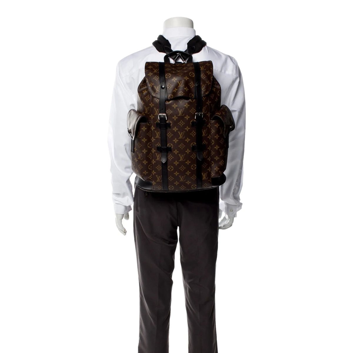 Louis Vuitton Christopher MM Monogram Macassar Canvas Backpack