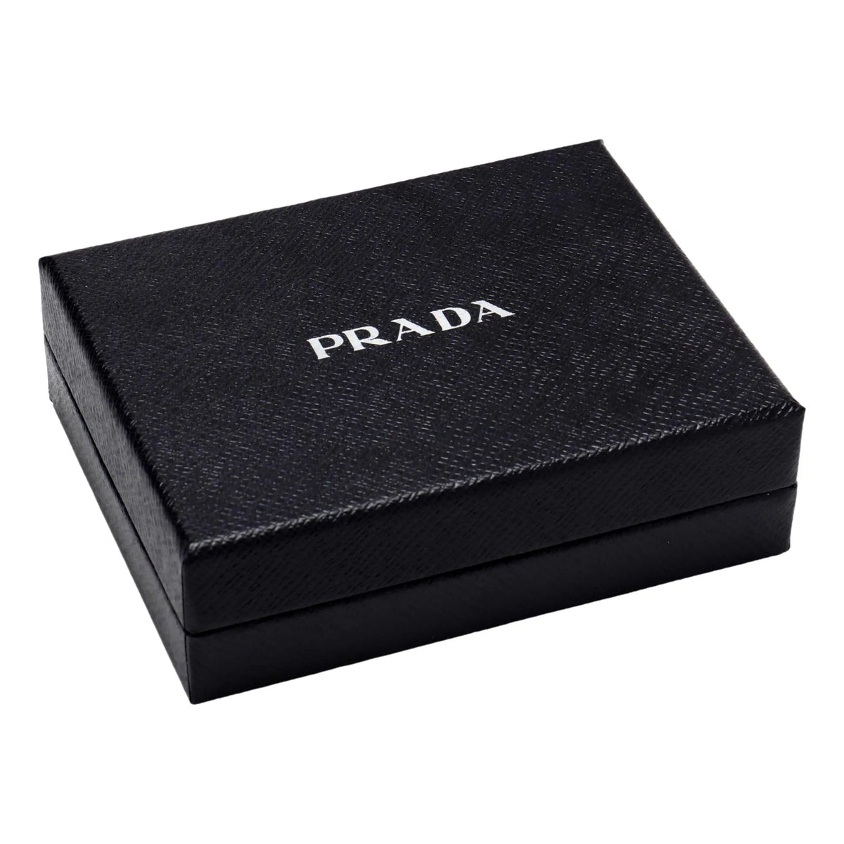 Prada Saffiano Mens Bruciato Brown Credit Card Wallet