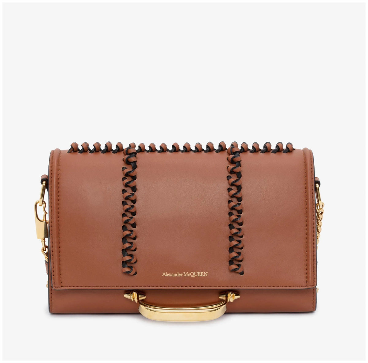 Alexander McQueen - The Knotted Brown Handbag - Handbags - Clayton's Online Store