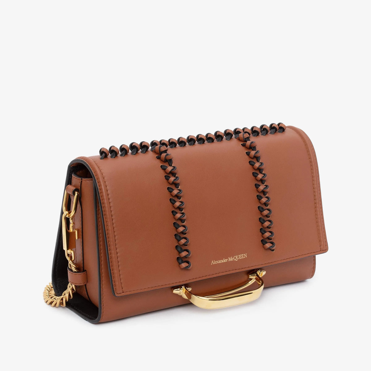 Alexander McQueen - The Knotted Brown Handbag - Handbags - Clayton's Online Store