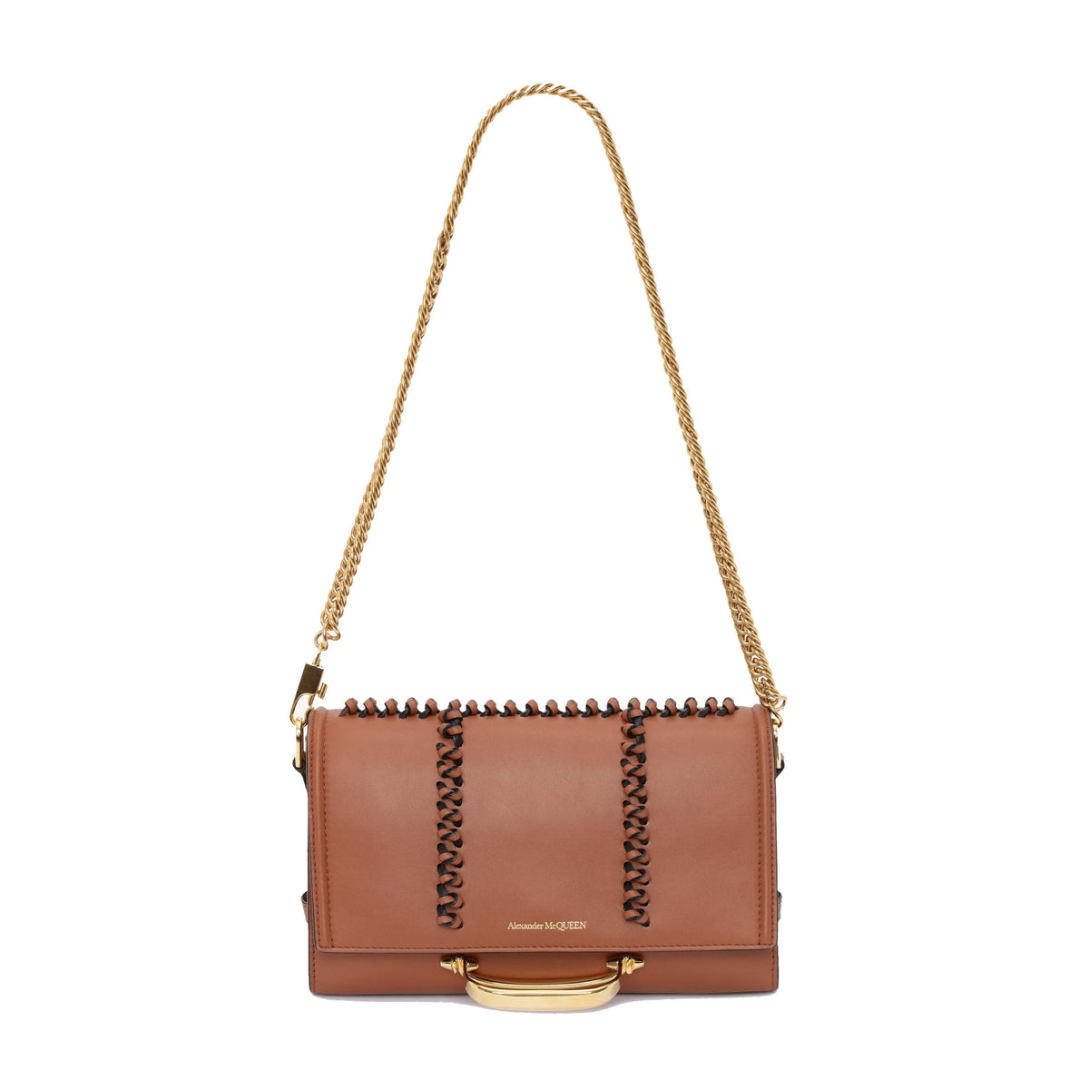 Alexander McQueen - The Knotted Brown Handbag - Handbags - Clayton's Online Store