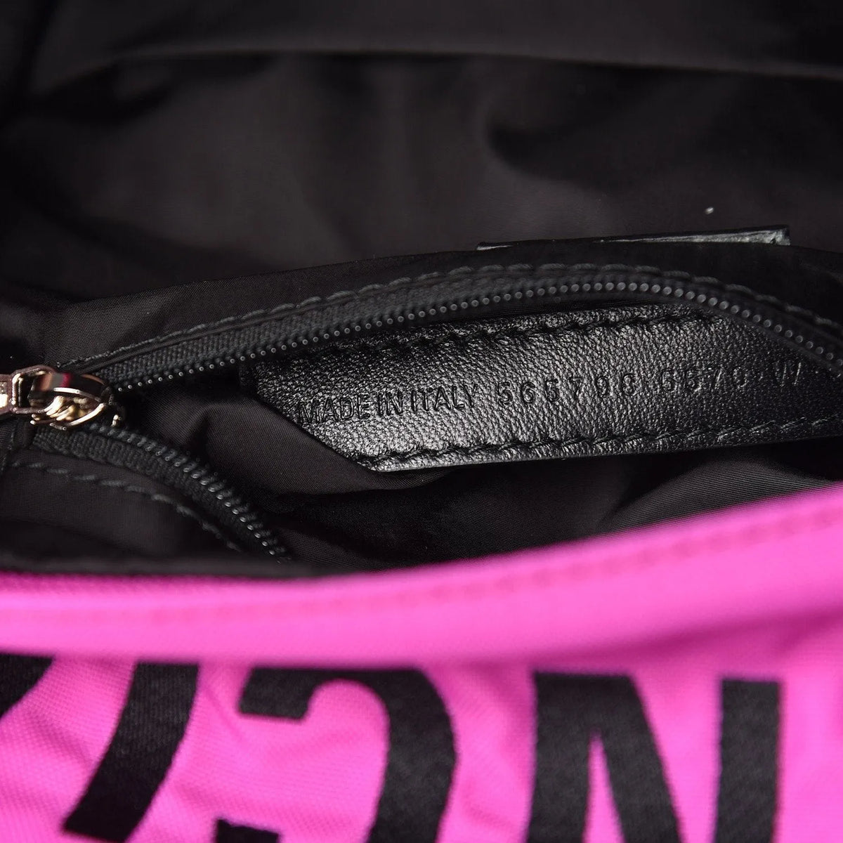 Balenciaga Logo Wheel Sport Nylon Pink Backpack