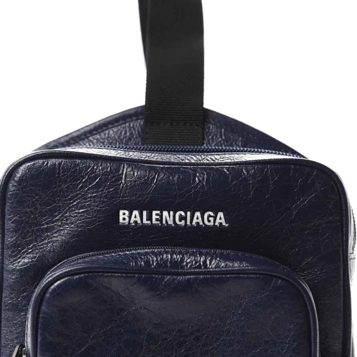 Balenciaga The Arena Blue Lambskin Leather Backpack Bag: A Luxury Travel Backpack - Handbags - Clayton's Online Store