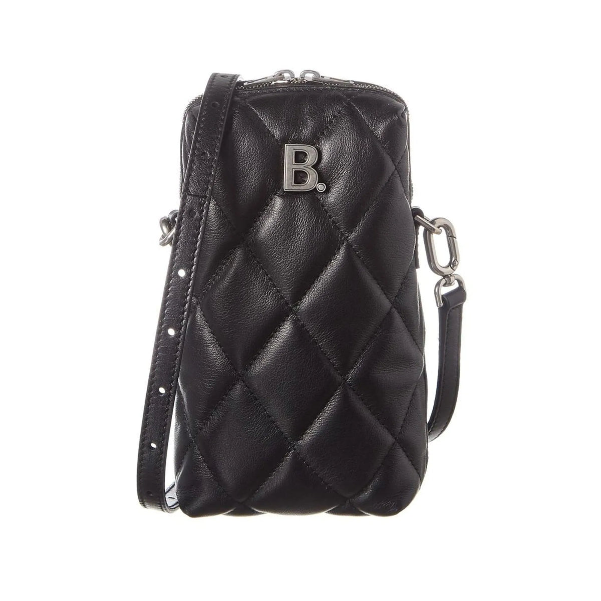 Balenciaga Touch Black Nappa Leather Quilted Puffy Bag