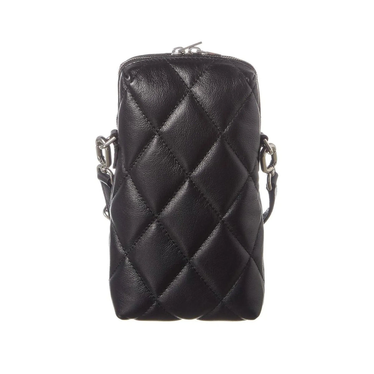 Balenciaga Touch Black Nappa Leather Quilted Puffy Bag