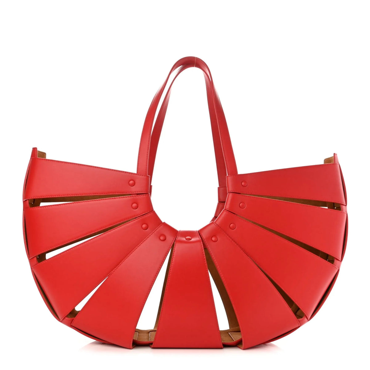 Bottega Veneta The Shell Bag Chili Tomato French Calfskin - Handbags - Clayton's Online Store