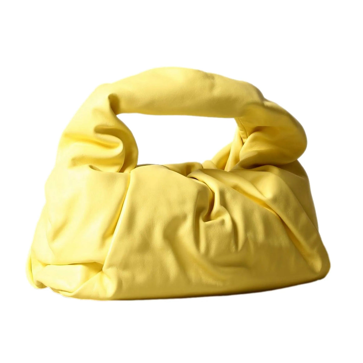 Bottega Veneta - The Shoulder Pouch Sherbert Yellow Nappa Shoulder Bag - Handbags - Clayton's Online Store