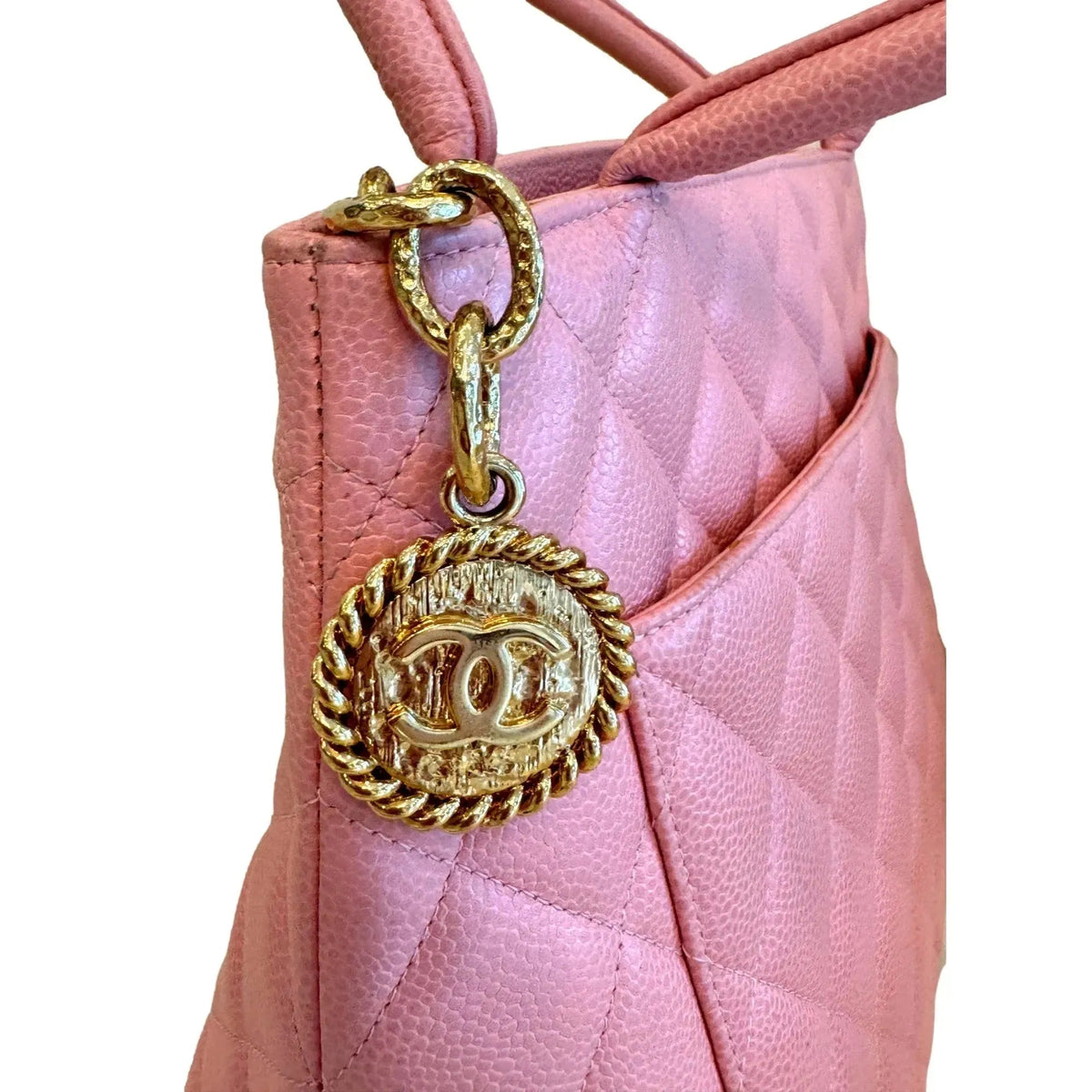 Chanel Caviar Quilted Leather Medallion Tote Pink - Handbags - Clayton's Online Store