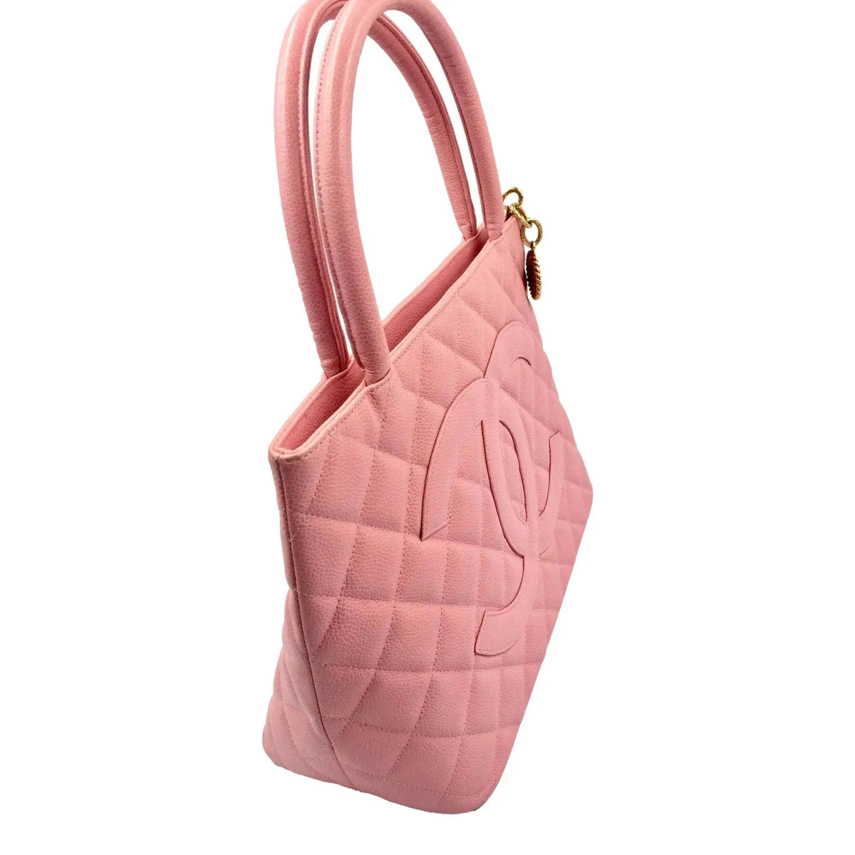 Chanel Caviar Quilted Leather Medallion Tote Pink - Handbags - Clayton's Online Store