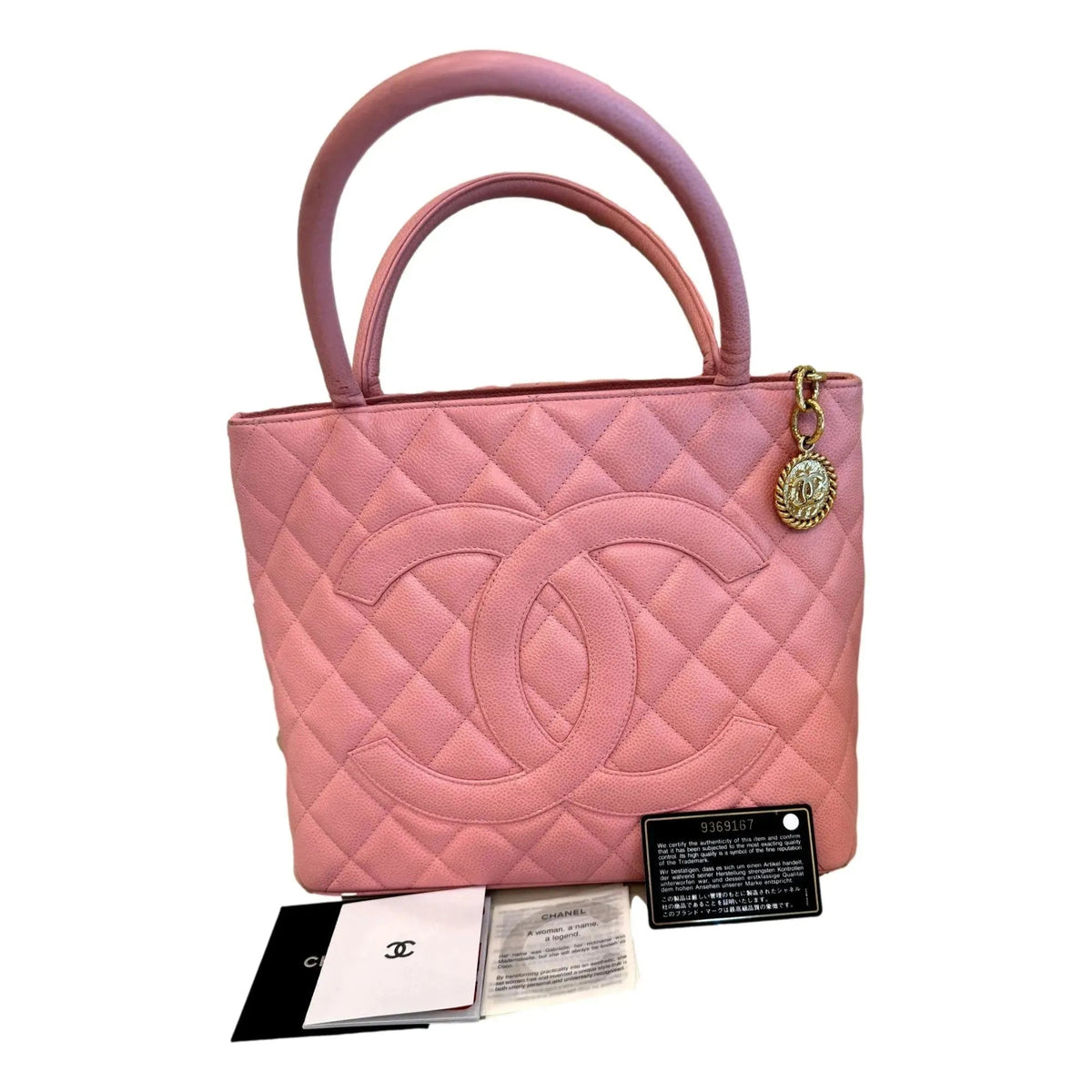 Chanel Caviar Quilted Leather Medallion Tote Pink - Handbags - Clayton's Online Store