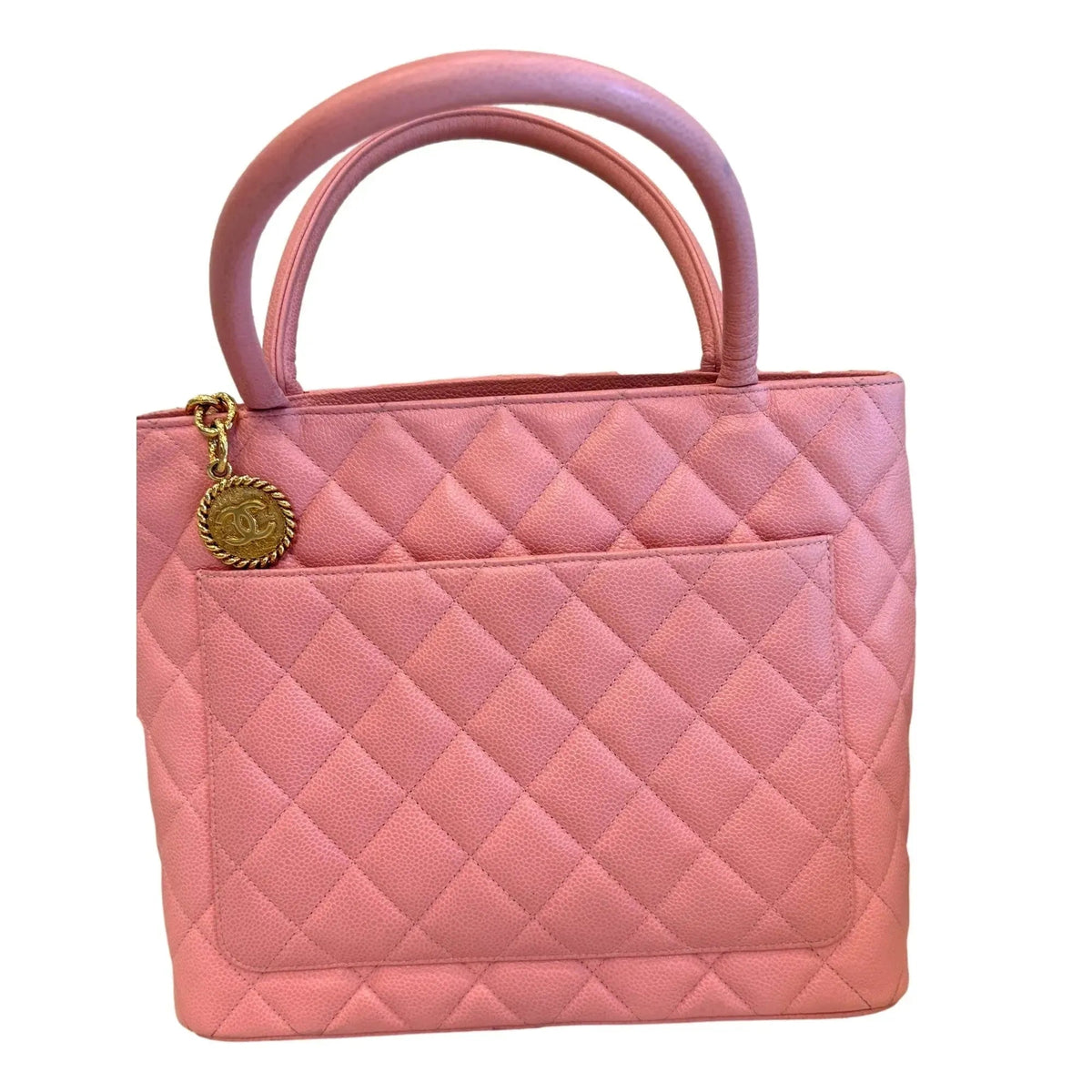 Chanel Caviar Quilted Leather Medallion Tote Pink - Handbags - Clayton's Online Store