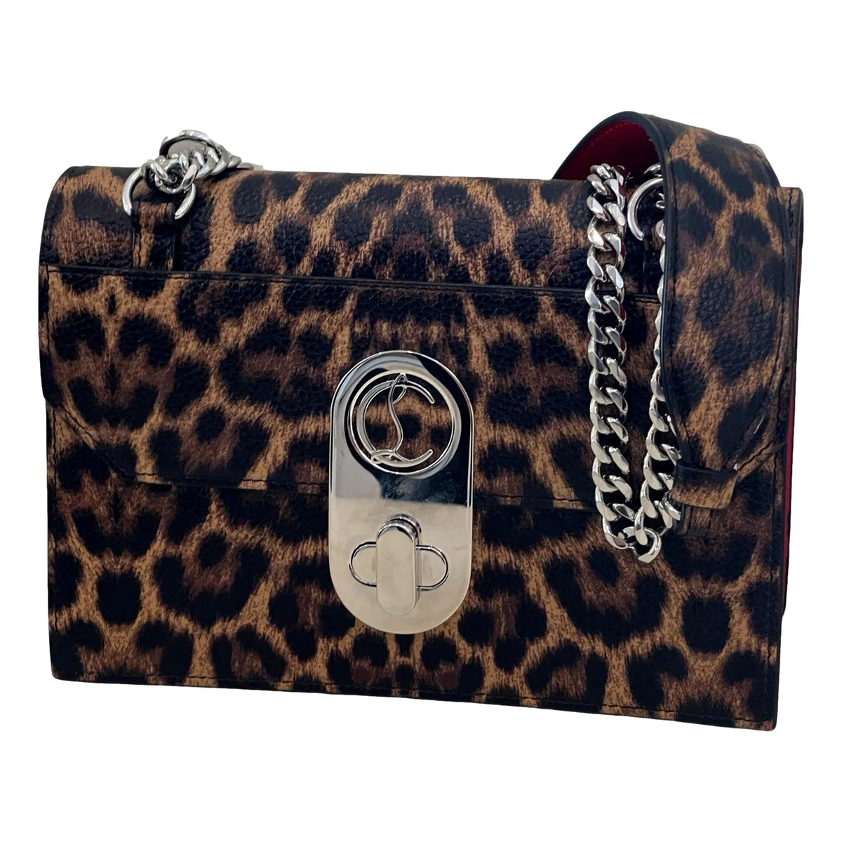 Christian Louboutin Elisa Calf Empire Leopard Bag