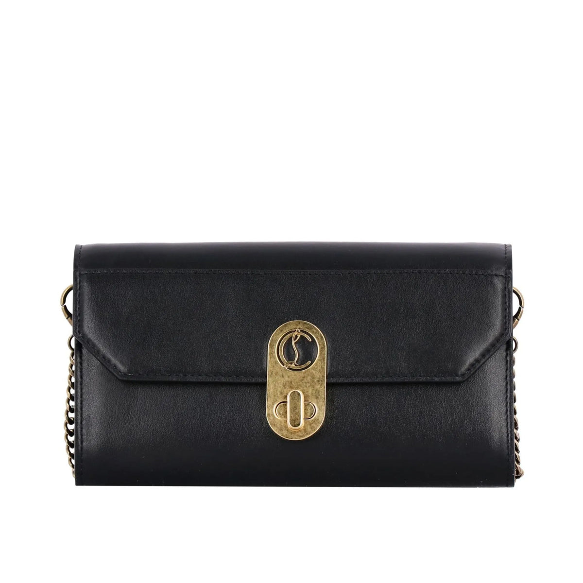 Christian Louboutin Elisa Black Paris Convertible Shoulder Belt Bag