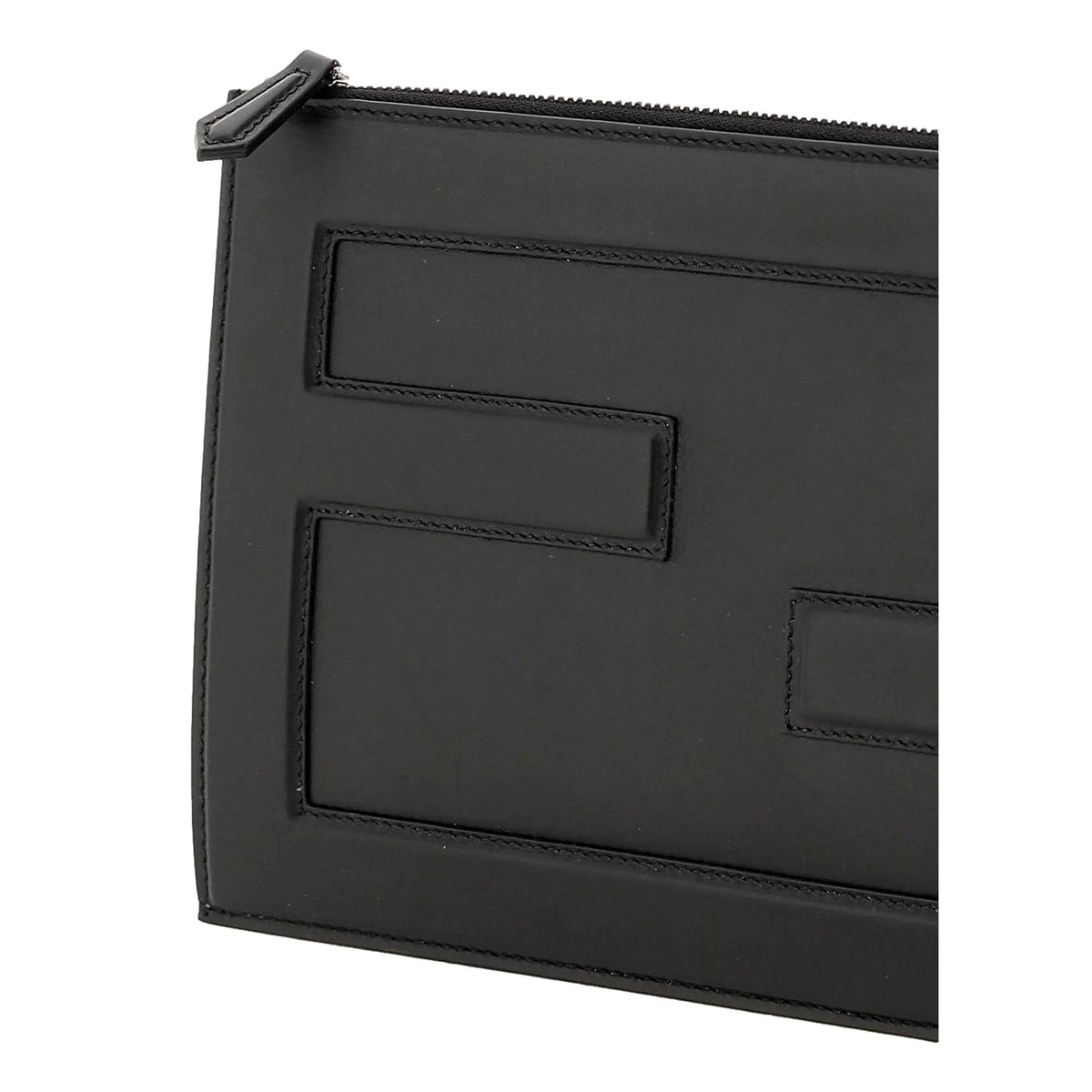 Fendi Baguette Black Calf Leather Embossed Clutch Wallet - Wallets - Clayton's Online Store